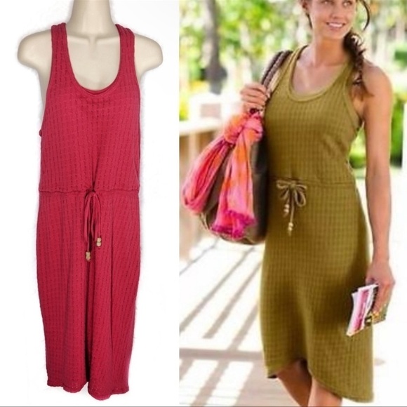 Athleta Shanti Ram Sweater Dress Size XXS‎ Pink Racerback Layered Style#409094 - Picture 1 of 8